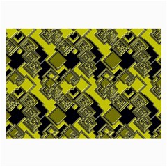 Seamless Pattern Background  Gold Yellow Black Large Glasses Cloth by Vaneshart