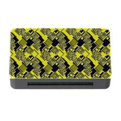 Seamless Pattern Background  Gold Yellow Black Memory Card Reader With Cf