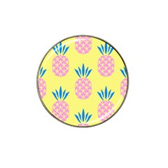 Summer Pineapple Seamless Pattern Hat Clip Ball Marker (4 Pack) by Sobalvarro