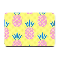 Summer Pineapple Seamless Pattern Small Doormat  by Sobalvarro