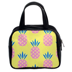 Summer Pineapple Seamless Pattern Classic Handbag (two Sides) by Sobalvarro