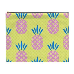 Summer Pineapple Seamless Pattern Cosmetic Bag (xl) by Sobalvarro