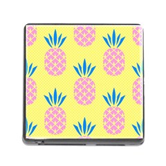 Summer Pineapple Seamless Pattern Memory Card Reader (square 5 Slot) by Sobalvarro