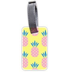 Summer Pineapple Seamless Pattern Luggage Tag (one Side) by Sobalvarro