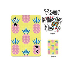 Summer Pineapple Seamless Pattern Playing Cards 54 Designs (mini) by Sobalvarro