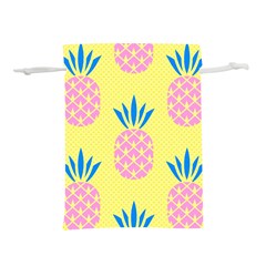 Summer Pineapple Seamless Pattern Lightweight Drawstring Pouch (s) by Sobalvarro