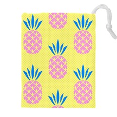 Summer Pineapple Seamless Pattern Drawstring Pouch (4xl) by Sobalvarro