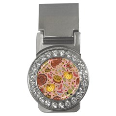 Thanksgiving Pattern Money Clips (CZ) 