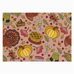 Thanksgiving Pattern Large Glasses Cloth