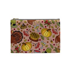 Thanksgiving Pattern Cosmetic Bag (medium) by Sobalvarro