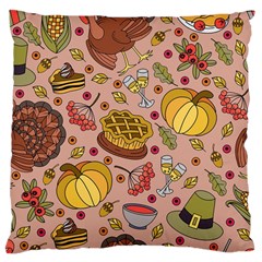 Thanksgiving Pattern Large Cushion Case (One Side)