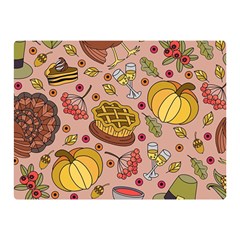 Thanksgiving Pattern Double Sided Flano Blanket (mini)  by Sobalvarro