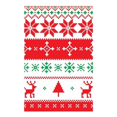 Ugly Christmas Sweater Pattern Shower Curtain 48  X 72  (small)  by Sobalvarro