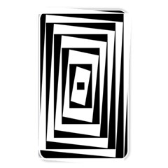 Background Black White Design Memory Card Reader (rectangular)