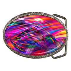 Wave Lines Pattern Abstract Belt Buckles by Alisyart