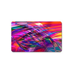 Wave Lines Pattern Abstract Magnet (name Card) by Alisyart