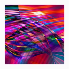 Wave Lines Pattern Abstract Medium Glasses Cloth (2 Sides)