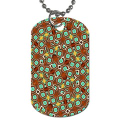 Colorful Modern Geometric Print Pattern Dog Tag (two Sides) by dflcprintsclothing