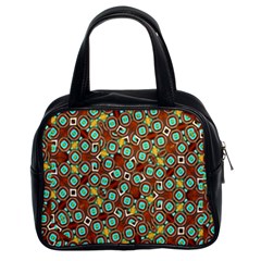 Colorful Modern Geometric Print Pattern Classic Handbag (two Sides)