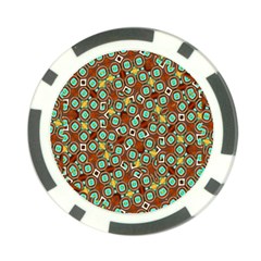 Colorful Modern Geometric Print Pattern Poker Chip Card Guard (10 Pack) by dflcprintsclothing