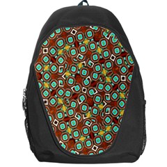 Colorful Modern Geometric Print Pattern Backpack Bag by dflcprintsclothing