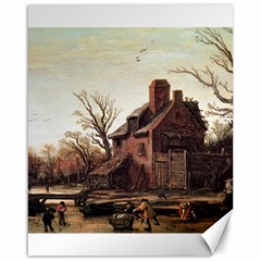 Winter Landscape With Farmhouse By Esaias Van De Velde  Canvas 16  X 20  (unframed) by ArtPrints