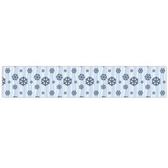 Snowflakes Winter Christmas Large Flano Scarf 