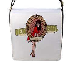 The New Girl Jess Flap Closure Messenger Bag (l) by popmashup