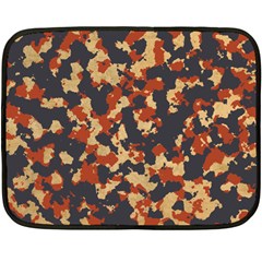 Aged Red, White, And Blue Camo Double Sided Fleece Blanket (mini) 