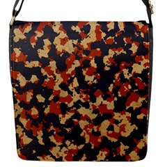 Aged Red, White, And Blue Camo Flap Closure Messenger Bag (s) by McCallaCoultureArmyShop