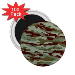 Brown And Green Camo 2 25  Magnets (100 Pack)  by McCallaCoultureArmyShop