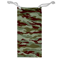 Brown And Green Camo Jewelry Bag