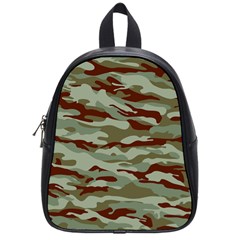 Brown And Green Camo School Bag (small)