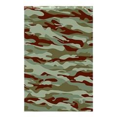 Brown And Green Camo Shower Curtain 48  X 72  (small)  by McCallaCoultureArmyShop