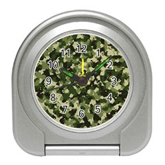 Dark Green Camouflage Army Travel Alarm Clock by McCallaCoultureArmyShop