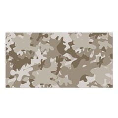 Tan Army Camouflage Satin Shawl by mccallacoulture