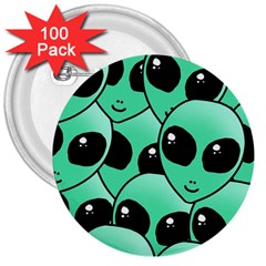 Alien 3  Buttons (100 Pack)  by Sapixe
