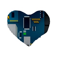 Amphisbaena Two Platform Dtn Node Vector File Standard 16  Premium Heart Shape Cushions