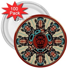 Grateful Dead Pacific Northwest Cover 3  Buttons (100 Pack)  by Sapixe