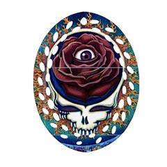 Grateful Dead Ahead Of Their Time Oval Filigree Ornament (two Sides) by Sapixe