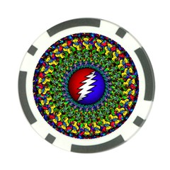 Grateful Dead Poker Chip Card Guard by Sapixe