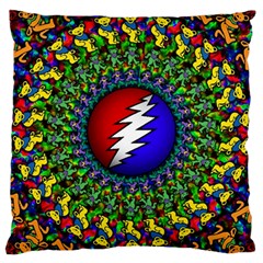 Grateful Dead Large Cushion Case (two Sides) by Sapixe