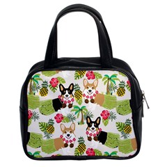 Corgis Hula Pattern Classic Handbag (two Sides) by Sapixe