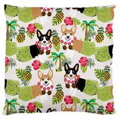 Corgis Hula Pattern Large Cushion Case (one Side)