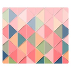 Background Geometric Triangle Double Sided Flano Blanket (small)  by Sapixe