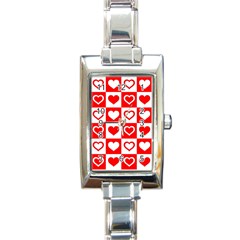Background Card Checker Chequered Rectangle Italian Charm Watch