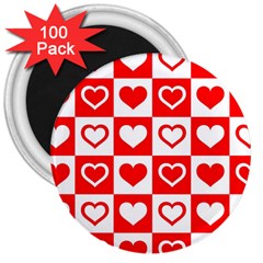 Background Card Checker Chequered 3  Magnets (100 Pack)