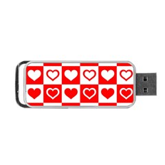 Background Card Checker Chequered Portable Usb Flash (two Sides) by Sapixe