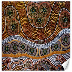 Aboriginal Traditional Pattern Canvas 16  X 16 