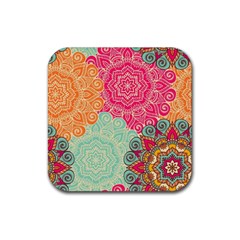 Art Abstract Pattern Rubber Coaster (square) 